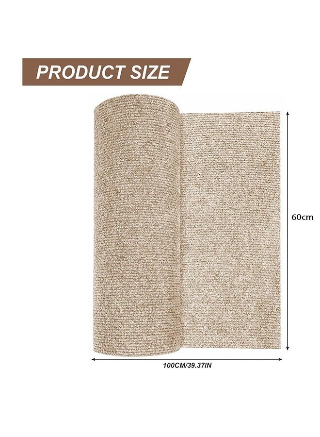 Arabest Cat Scratching Mat,Sofa Cat Scratch Protector,Anti Scratch Cat Furniture Protectors,Self-Adhesive Climbing Cat Scratcher for Protecting Furniture and Wall from Cat Scratching(Khaki, 100cm x 60cm) - Image 3